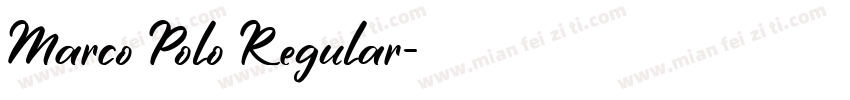 Marco Polo Regular字体转换